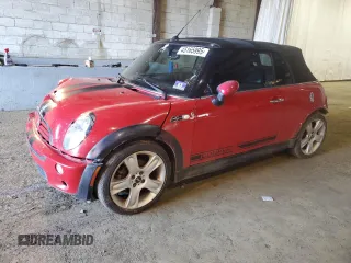 2006 MINI Convertible S with VIN WMWRH33536TL93313, listed as a Copart auction lot 45165995 with Not Provided miles and Salvage Title. Bid and sale history available at DreamBid. Image 1.