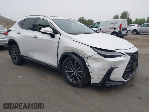 2024 Lexus NX 250 Premium with VIN JTJGDCAZ2R5022080, listed as a IAAI auction lot 42020862 with 9,922 mi miles and . Bid and sale history available at DreamBid. Image 1.