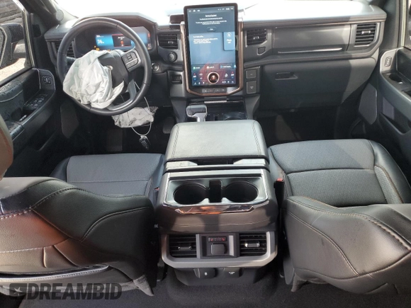 2024 Ford F-150 Lightning Lariat with VIN 1FT6W5L7XRWG09251, listed as a Copart auction lot 59702915 with 6,338 mi miles and Non repairable. Bid and sale history available at DreamBid. Image 8.