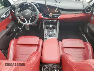 2019 Alfa Romeo Giulia Ti Sport with VIN ZARFAMBN3K7615486, listed as a Copart auction lot 73478434 with 71,128 mi miles and Salvage Title. Bid and sale history available at carsss.com. Image 8.