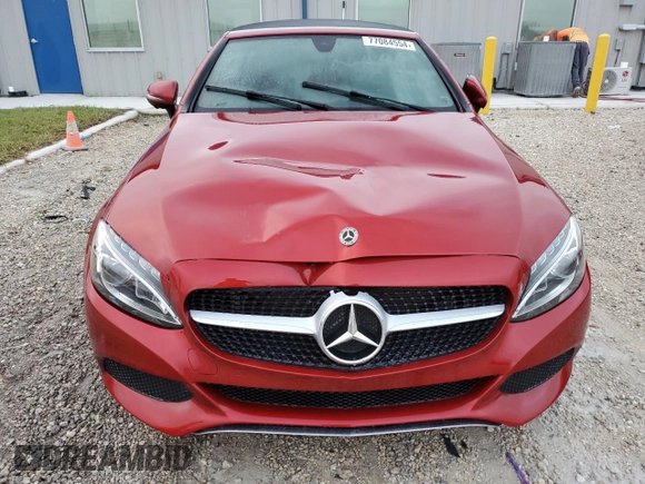 2018 Mercedes-Benz C 300 with VIN WDDWK4JB3JF720831, listed as a Copart auction lot 77084554 with Not Provided miles and Non Repairable. Bid and sale history available at DreamBid. Image 5.
