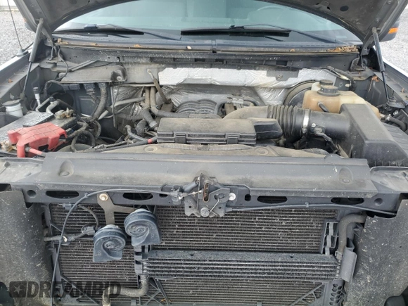 2011 Ford F-150 XL with VIN 1FTFW1CF5BFD19442, listed as a Copart auction lot 56927195 with 197,991 mi miles and Salvage title. Bid and sale history available at DreamBid. Image 11.