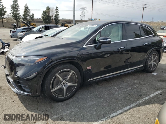 2023 Mercedes-Benz EQS 580 z VIN 4JGDM4EB8PA010847, wystawiony jako Copart lot #49866615 z przebiegiem 20 042 mil mil oraz Szkoda całkowita • Salvage title. Historia ofert i sprzedaży dostępna na DreamBid. Obrazek 1.