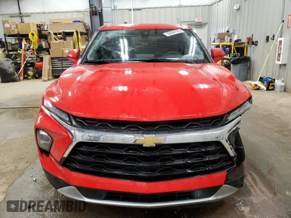 2023 Chevrolet Blazer LT with VIN 3GNKBHR41PS130600, listed as a Copart auction lot 55094785 with 72,155 mi miles and Salvage title. Bid and sale history available at DreamBid. Image 5.