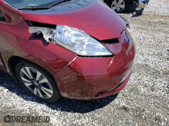 2017 Nissan LEAF SL with VIN 1N4BZ0CP1HC308754, listed as a Copart auction lot 51642173 with 45,957 mi miles. Bid and sale history available at carsss.com. Image 9.