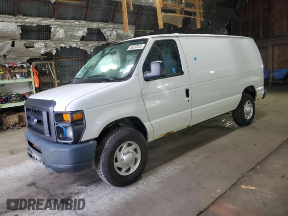 2013 Ford Econoline Cargo Commercial z VIN 1FTNE2EL7DDA00050, wystawiony jako Copart lot #58330445 z przebiegiem 166 206 mil mil oraz Szkoda całkowita • Salvage title. Historia ofert i sprzedaży dostępna na DreamBid. Obrazek 1.