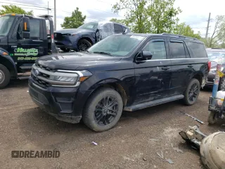 2024 Ford Expedition XLT with VIN 1FMJU1J8XREA04278, listed as a Copart auction lot 60284435 with 41,163 mi miles and Salvage title. Bid and sale history available at DreamBid. Image 1.