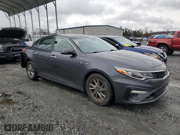 2019 Kia Optima S with VIN 5XXGT4L36KG284688, listed as a Copart auction lot 83970254 with 98,616 mi miles and Salvage Title. Bid and sale history available at carsss.com. Image 4.