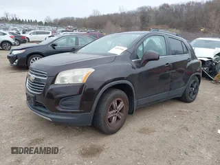 2015 Chevrolet Trax LT with VIN KL7CJLSB8FB095346, listed as a IAAI auction lot 41037046 with 134,666 mi miles. Bid and sale history available at carsss.com. Image 2.