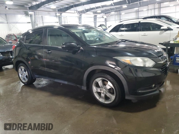 2016 Honda HR-V EX-L w/Navi with VIN 3CZRU6H75GM732495, listed as a Copart auction lot 43830275 with 193,665 mi miles and Salvage Title. Bid and sale history available at carsss.com. Image 4.