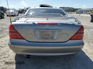 2003 Mercedes-Benz SLK 320 with VIN WDBKK65F03F286130, listed as a Copart auction lot 61544385 with 98,899 mi miles and Salvage title. Bid and sale history available at DreamBid. Image 6.