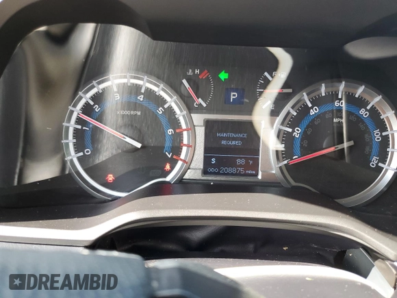 2016 Toyota 4Runner SR5 with VIN JTEZU5JR6G5142934, listed as a Copart auction lot 62156775 with 208,875 mi miles and Clean title. Bid and sale history available at DreamBid. Image 9.