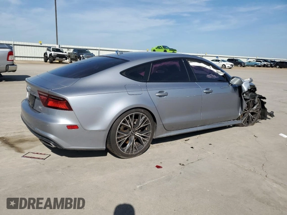 2017 Audi A7 Premium Plus with VIN WAUW2AFC6HN039280, listed as a Copart auction lot 55143424 with Not Provided miles and Salvage Title. Bid and sale history available at carsss.com. Image 3.