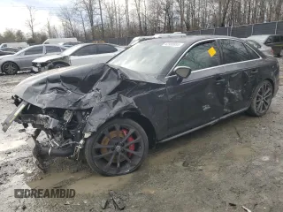 2018 Audi S4 Premium Plus with VIN WAUB4AF46JA062895, listed as a Copart auction lot 42999955 with 86,911 mi miles and Salvage Title. Bid and sale history available at carsss.com. Image 1.