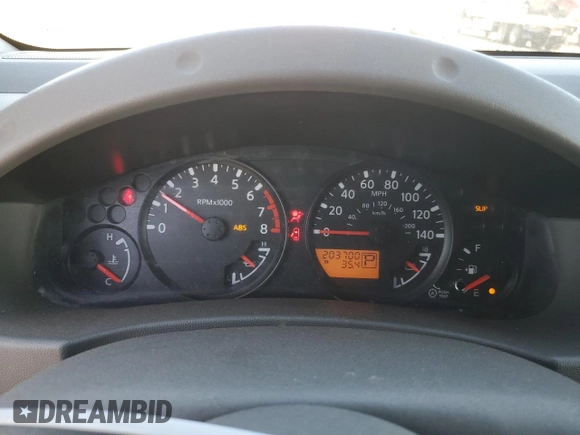 2009 Nissan Frontier SE with VIN 1N6AD07U49C405420, listed as a Copart auction lot 41983545 with 203,700 mi miles and Salvage title. Bid and sale history available at DreamBid. Image 9.