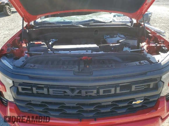 2024 Chevrolet Silverado 1500 Custom with VIN 1GCPABEK9RZ386105, listed as a Copart auction lot 45784925 with 6,080 mi miles and Salvage Title. Bid and sale history available at DreamBid. Image 13.