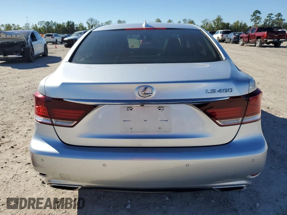 2015 Lexus LS 460 with VIN JTHBL5EFXF5133806, listed as a Copart auction lot 81493074 with 158,601 mi miles and Salvage title. Bid and sale history available at DreamBid. Image 6.