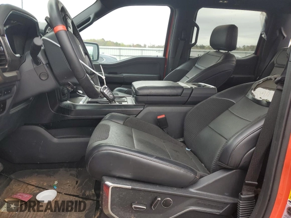 2023 Ford F-150 Raptor with VIN 1FTFW1RG4PFB17389, listed as a Copart auction lot 51703635 with 19,772 mi miles and Salvage Title. Bid and sale history available at DreamBid. Image 7.