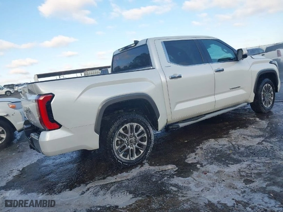 2023 Toyota Tundra 4WD Limited with VIN 5TFJA5DB8PX070681, listed as a IAAI auction lot 41617433 with 57,693 mi miles. Bid and sale history available at carsss.com. Image 4.