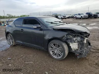 2012 Scion tC with VIN JTKJF5C77C3032710, listed as a Copart auction lot 50807945 with 0 mi miles and Salvage Title. Bid and sale history available at carsss.com. Image 4.