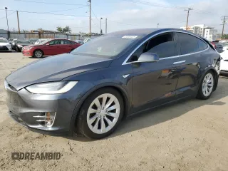 2016 Tesla Model X 70D with VIN 5YJXCAE2XGF001562, listed as a Copart auction lot 53539225 with 73,274 mi miles and Salvage Title. Bid and sale history available at carsss.com. Image 1.