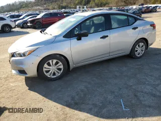 2021 Nissan Versa S with VIN 3N1CN8DVXML858347, listed as a Copart auction lot 46591045 with 24,684 mi miles and Salvage Title. Bid and sale history available at carsss.com. Image 1.