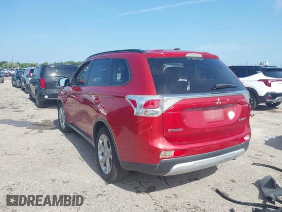 2015 Mitsubishi Outlander SE z VIN JA4AD3A30FZ003563, wystawiony jako IAAI lot #42489394 z przebiegiem 174 374 mil mil oraz . Historia ofert i sprzedaży dostępna na DreamBid. Obrazek 3.