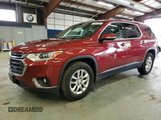 2018 Chevrolet Traverse LT Cloth z VIN 1GNEVGKW1JJ226651, wystawiony jako Copart lot #61642535 z przebiegiem 172 584 mil mil oraz Czysty tytuł • Clean title. Historia ofert i sprzedaży dostępna na DreamBid. Obrazek 1.