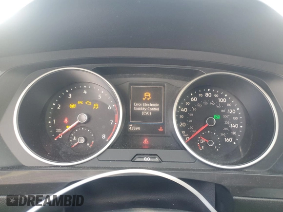 2021 Volkswagen Tiguan S with VIN 3VV1B7AX3MM016927, listed as a Copart auction lot 51351865 with 43,594 mi miles and Salvage title. Bid and sale history available at DreamBid. Image 9.