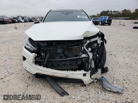 2022 Infiniti QX50 LUXE with VIN 3PCAJ5BA0NF106235, listed as a Copart auction lot 84685444 with 33,028 mi miles and Salvage Title. Bid and sale history available at carsss.com. Image 5.