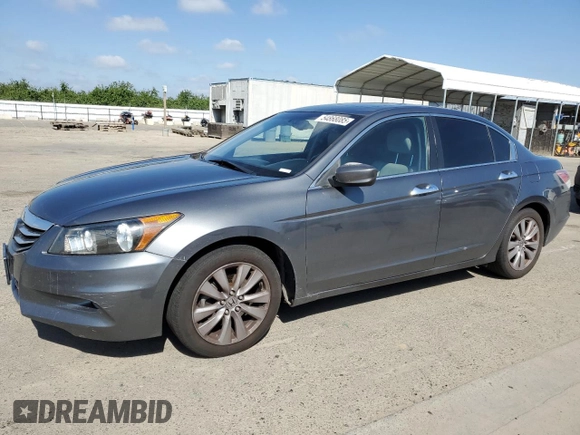 2011 Honda Accord EX-L with VIN 1HGCP3F81BA006931, listed as a Copart auction lot 54868085 with 212,648 mi miles and Salvage title. Bid and sale history available at DreamBid. Image 1.