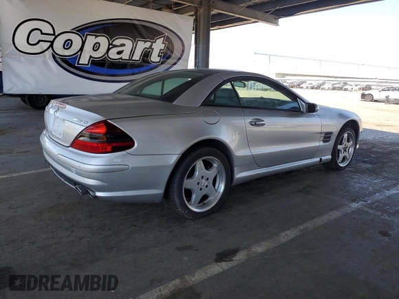 2004 Mercedes-Benz SL 55/63 AMG with VIN WDBSK74F34F069986, listed as a Copart auction lot 62037125 with Not provided miles and Clean title. Bid and sale history available at DreamBid. Image 3.