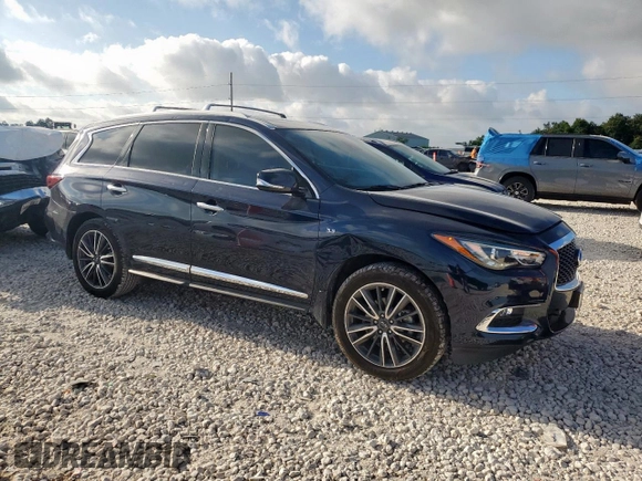 2020 Infiniti QX60 Luxe with VIN 5N1DL0MN2LC545517, listed as a Copart auction lot 65957365 with 93,656 mi miles and Salvage title. Bid and sale history available at DreamBid. Image 4.