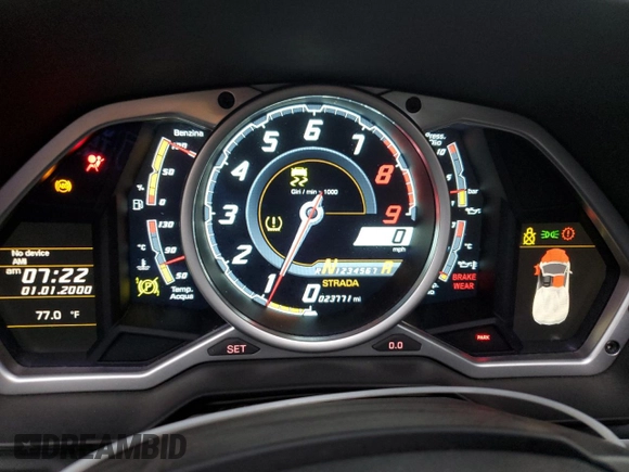 2014 Lamborghini Aventador z VIN ZHWUR1ZD6ELA03035, wystawiony jako Copart lot #66784084 z przebiegiem 23 771 mil mil oraz Szkoda całkowita • Salvage title. Historia ofert i sprzedaży dostępna na DreamBid. Obrazek 9.