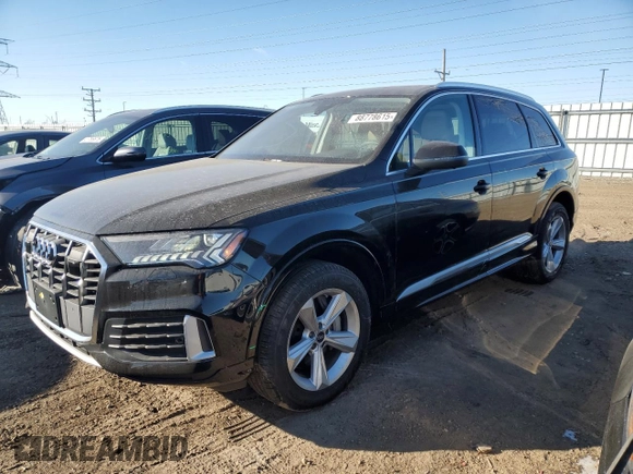 2023 Audi Q7 Premium Plus with VIN WA1LCBF73PD010023, listed as a Copart auction lot 88778615 with 16,038 mi miles and Salvage title. Bid and sale history available at DreamBid. Image 1.