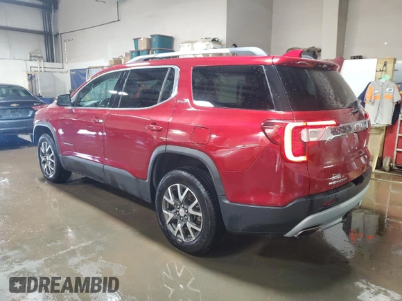 2021 GMC Acadia SLE with VIN 1GKKNRLS7MZ127362, listed as a Copart auction lot 48333485 with 58,207 mi miles and Salvage Title. Bid and sale history available at carsss.com. Image 2.