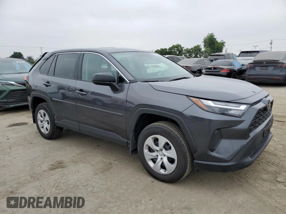 2024 Toyota RAV4 LE with VIN 2T3F1RFV2RW489895, listed as a Copart auction lot 62606225 with 5,194 mi miles and Salvage title. Bid and sale history available at DreamBid. Image 4.