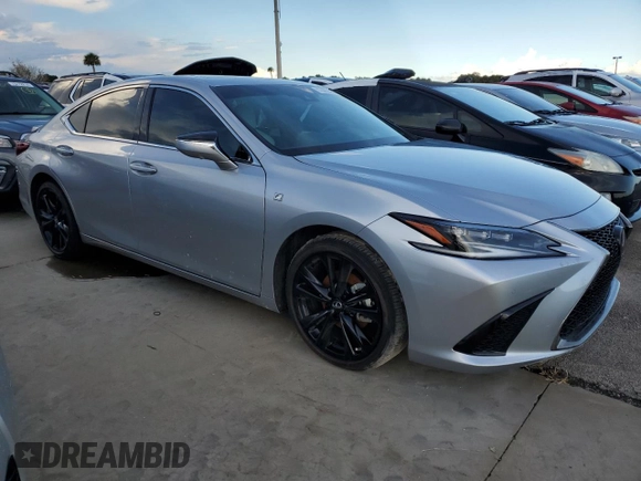 2023 Lexus ES with VIN 58ABA1C15PU034538, listed as a Copart auction lot 73663854 with 8,599 mi miles and Non Repairable. Bid and sale history available at carsss.com. Image 4.