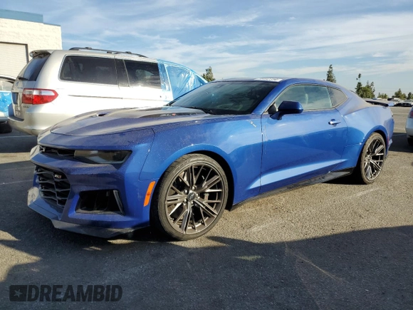 2022 Chevrolet Camaro ZL1 with VIN 1G1FJ1R68N0104269, listed as a Copart auction lot 75497734 with 14,083 mi miles and Salvage Title. Bid and sale history available at carsss.com. Image 1.