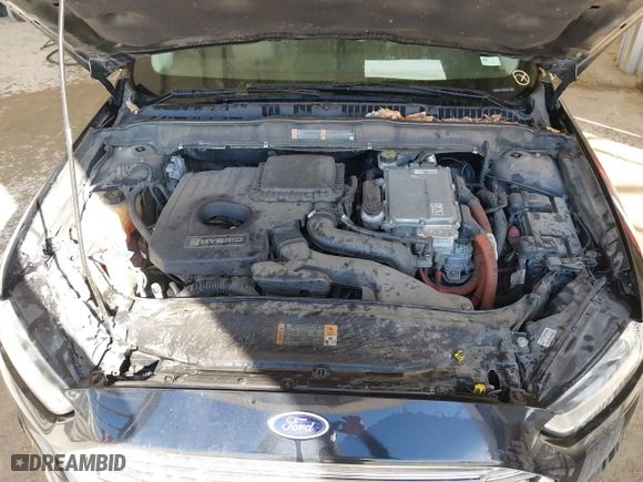 2014 Ford Fusion Titanium Hybrid with VIN 3FA6P0RU1ER290290, listed as a IAAI auction lot 41671735 with 207,405 mi miles. Bid and sale history available at carsss.com. Image 10.