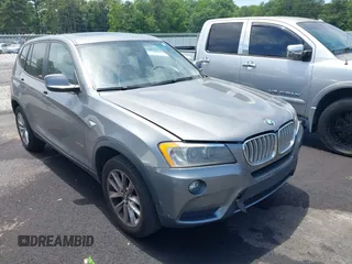 2014 BMW X3 xDrive28i z VIN 5UXWX9C57E0D16232, wystawiony jako IAAI lot #42379667 z przebiegiem 179 707 mil mil oraz . Historia ofert i sprzedaży dostępna na DreamBid. Obrazek 1.
