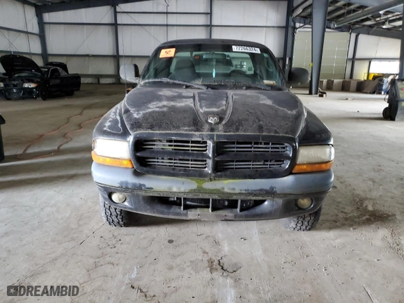 2000 Dodge Dakota Sport with VIN 1B7GG22N2YS584514, listed as a Copart auction lot 72266324 with 0 mi miles and Salvage Title. Bid and sale history available at carsss.com. Image 5.