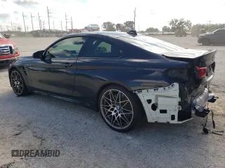 2018 BMW M4 with VIN WBS4Y9C57JAC86460, listed as a Copart auction lot 73022204 with 28,477 mi miles and Salvage Title. Bid and sale history available at carsss.com. Image 2.