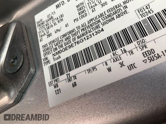 2016 Ford Transit Connect XL с VIN NM0GE9E76G1231304, выставлен на аукционе IAAI как лот 42792601 с пробегом 156 882 миль миль и . История ставок и продаж доступна на DreamBid. Изображение 22.