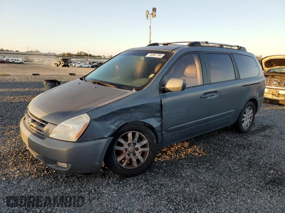 2006 Kia Sedona LX with VIN KNDMB233866017731, listed as a Copart auction lot 73367794 with 144,947 mi miles and Salvage Title. Bid and sale history available at carsss.com. Image 1.