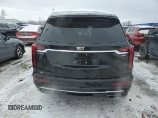 2021 Cadillac XT6 Premium Luxury with VIN 1GYKPDRS3MZ165049, listed as a Copart auction lot 45456145 with 57,112 mi miles and Salvage title. Bid and sale history available at DreamBid. Image 6.
