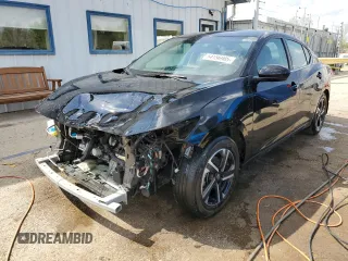 2024 Nissan Sentra SV z VIN 3N1AB8CV2RY302030, wystawiony jako Copart lot #54156985 z przebiegiem 19 465 mil mil oraz Szkoda całkowita • Salvage title. Historia ofert i sprzedaży dostępna na DreamBid. Obrazek 1.