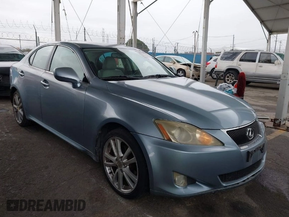 2007 Lexus IS 250 with VIN JTHBK262975039804, listed as a IAAI auction lot 41776505 with 188,005 mi miles and . Bid and sale history available at DreamBid. Image 1.