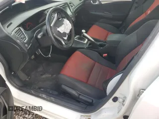 2015 Honda Civic Sedan Si with VIN 2HGFB6E55FH707595, listed as a Copart auction lot 45353825 with 0 mi miles and Salvage Title. Bid and sale history available at carsss.com. Image 7.