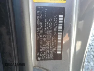 2011 BMW 3 Series 328i with VIN WBADW7C54BE726723, listed as a Copart auction lot 48237865 with 215,019 mi miles and Salvage title. Bid and sale history available at DreamBid. Image 12.